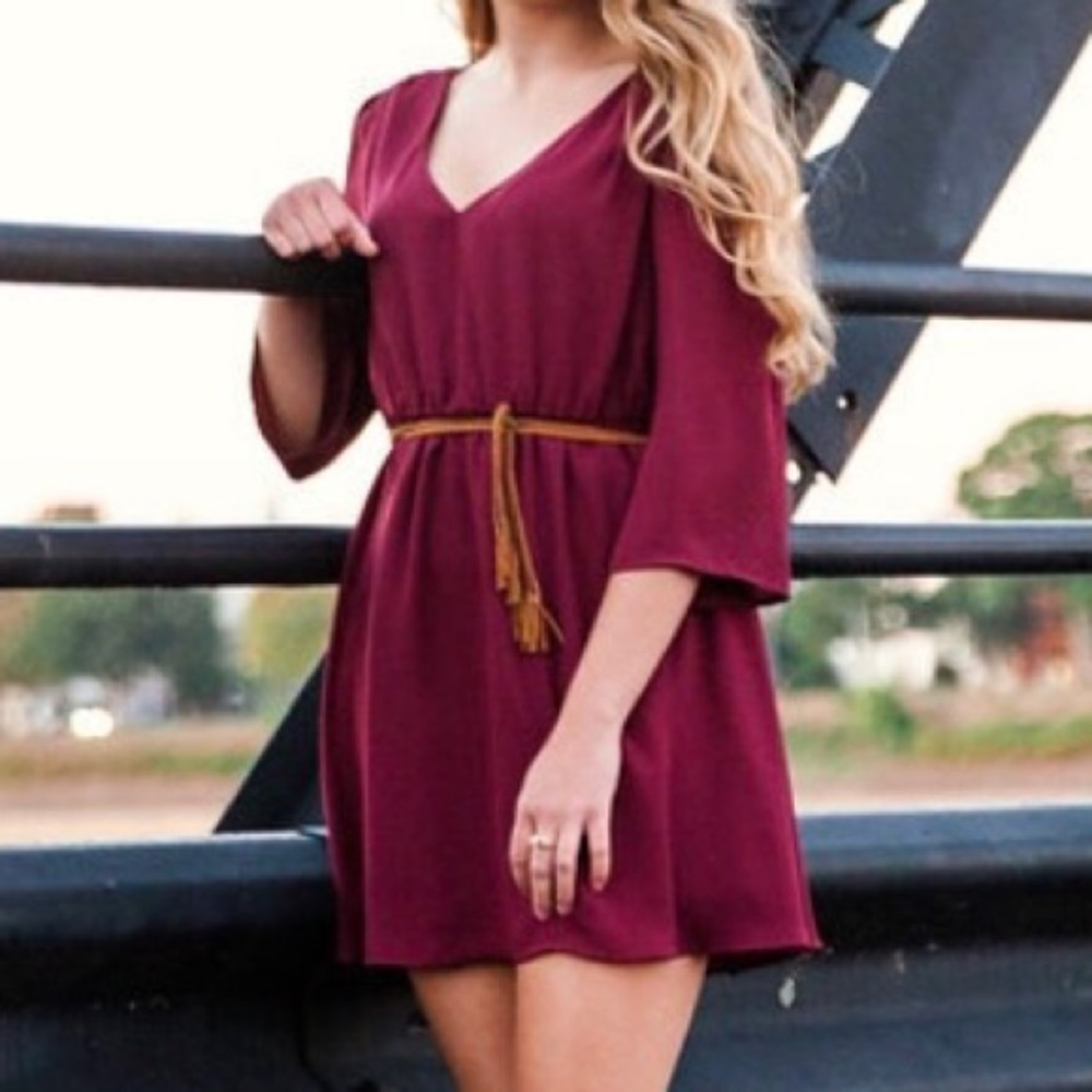 Red Flowy Dress